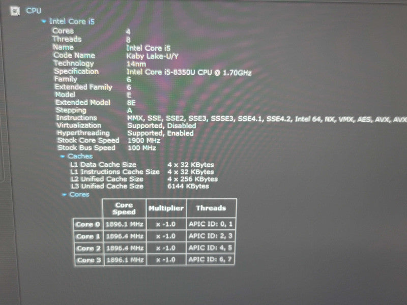 Dell Latitude 7490 i5-8350U 16GB RAM 256GB SSD  β Lap200