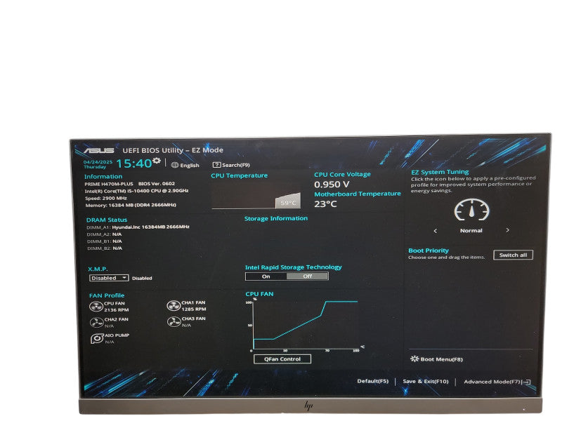 Custom PC PRIME H470M -PLUS i5 - 10400 @ 2.90GHz 16GB DDR4 Ram θ