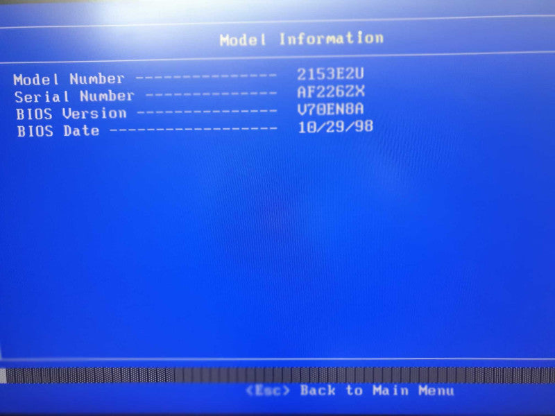 Vintage IBM Aptiva E2U AMD-K6-2 @ 333MHz 144MB RAM - No HDD