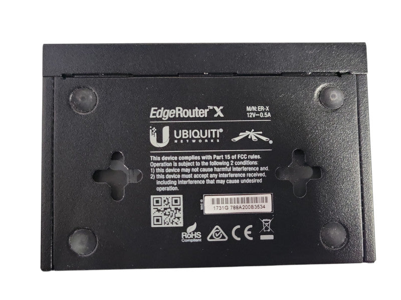 Ubiquiti Networks ER-X EdgeRouter X 5-Port Gigabit Wired Router, read Q_