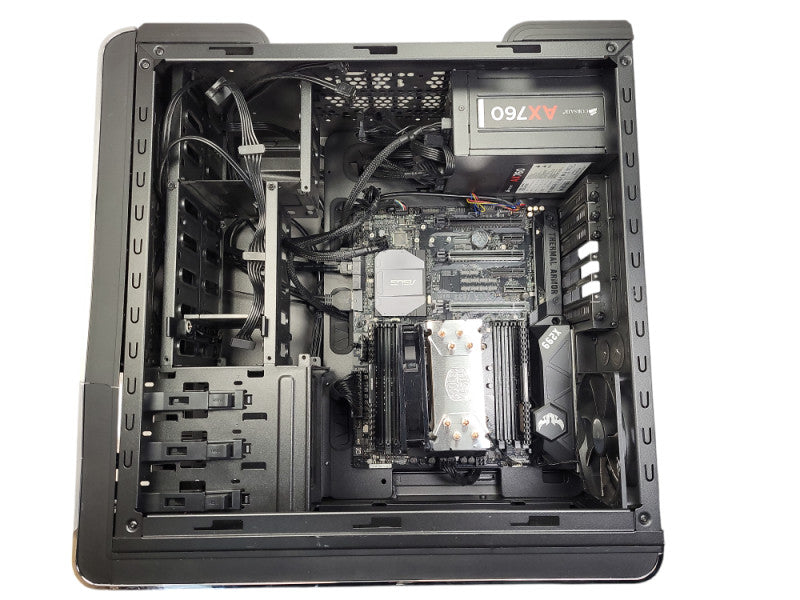 Custom Gaming PC ASUS TUF X299 MARK 2 i7-7820X 16GB RAM 760W PSU NO HDD/GPU READ $