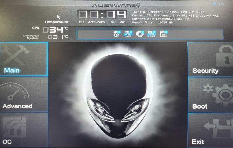 Alienware Area-51 R2 Core i7-5820K 3.30GHz16GB RAM GeForce GTX 980 850W PSU _