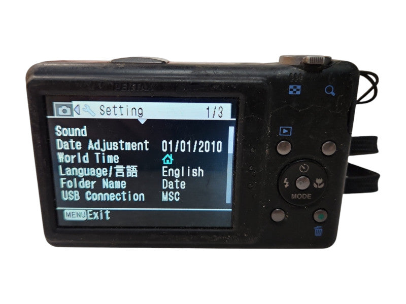 Pentax Optio RZ10 Digital Camera w/ Battery, READ