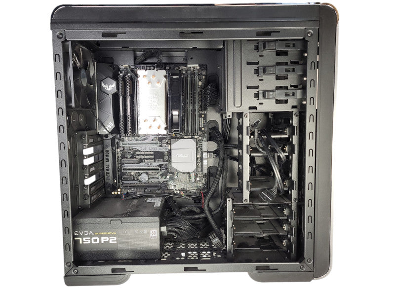 Custom Gaming PC ASUS TUF X299 MARK 2 i7-7820X 16GB RAM 750W PSU NO HDD/GPU Q$