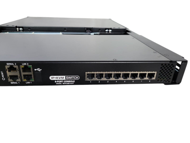 Eaton/Tripp-Lite NetCommander B070-008-19-IP 8-Port Cat5 KVM over IP Switch !