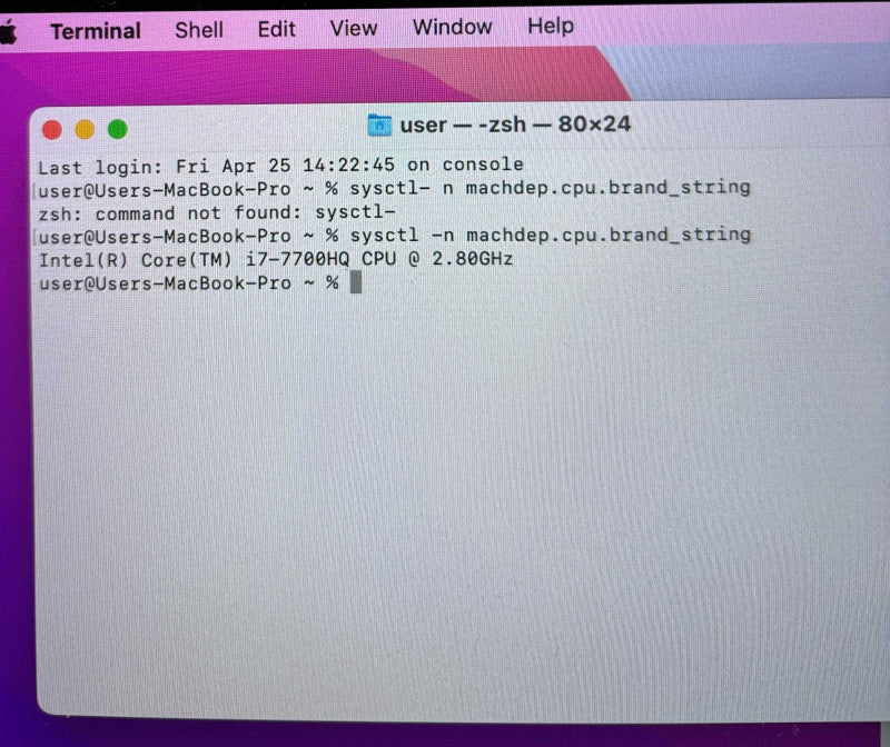 Apple MacBook Pro 15" 2017 i7-7700 16GB For Parts/Repair READ!