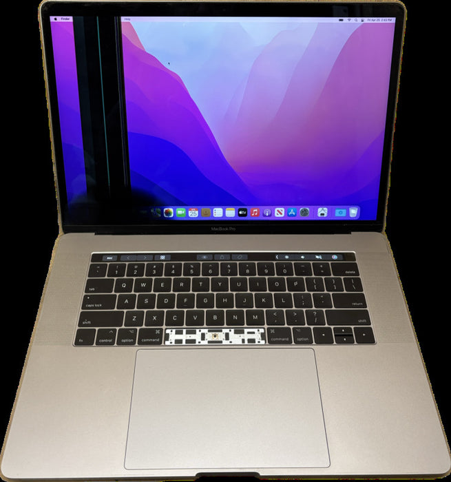 Apple MacBook Pro 15" 2017 i7 Bad Screen For Parts/Repair READ!