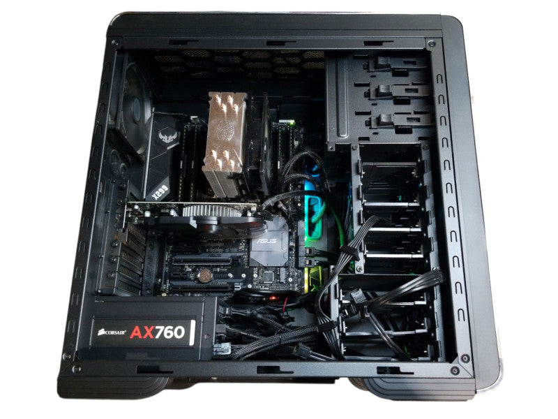 Custom Tower, Asus TUF X299, Intel i7-7820x CPU 3.60GHz, 64GB RAM - NO HDD