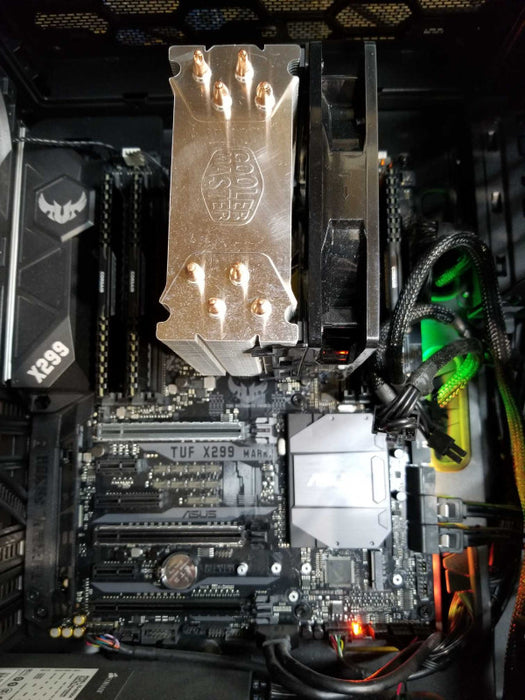 Custom Tower, Asus TUF X299, Intel i7-7820x CPU 3.60GHz, 64GB RAM - NO HDD