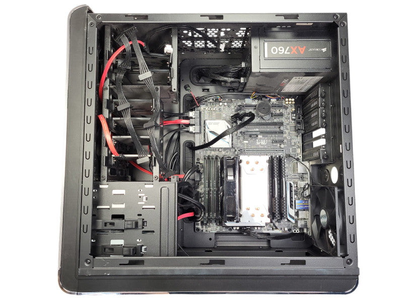 Custom Gaming PC ASUS TUF X99-A i7-5820K 16GB RAM 760W PSU NO HDD/GPU Q!