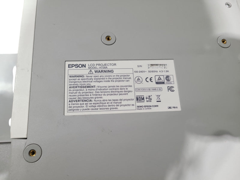 Epson BrightLink 696Ui H728A LCD Projector *READ*