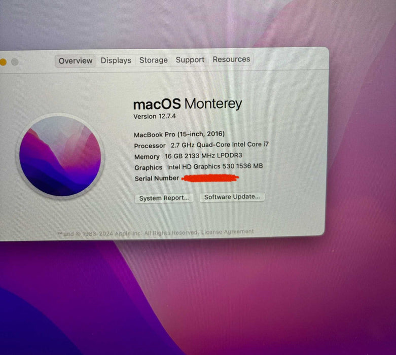 Apple MacBook Pro 15" 2016 i7-6820HQ 16GB RAM For Parts/Repair READ!