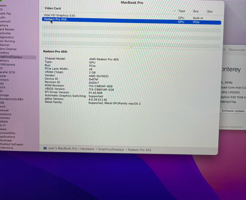 Apple MacBook Pro 15" 2016 i7-6820HQ 16GB RAM For Parts/Repair READ!