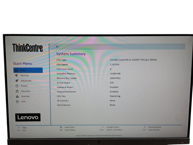 Lenovo ThinkCentre M80q i5 -10500T @ 2.30GHz 16GB DDR4 Ram θ