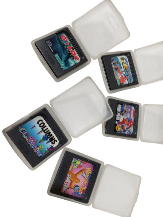Bundle of 5 Sega Game Gear Games Columns Batter Up Super Monaco G Loc Woody =