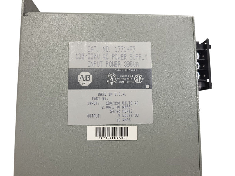 Allen Bradley Series D AC Power Supply Module 1771-P7 READ Q$