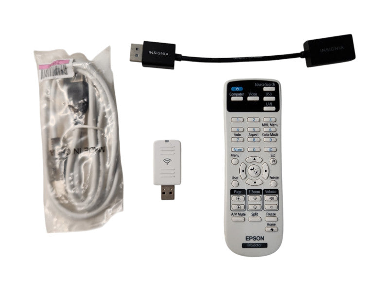 Epson EX5250 3LCD Projector 3600-Lumens, 50 lamp hours w/ Remote & Bag