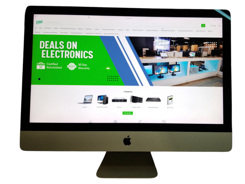 Apple iMac 27" Retina 5K 2017, i5-7600 CPU 3.50GHz 48GB RAM - 1TB HDD, READ