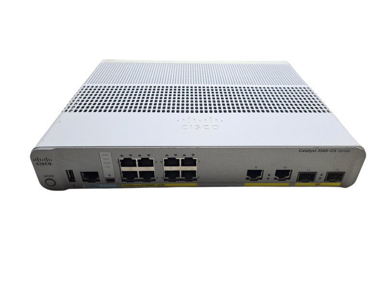 Cisco WS-C3560CX-8PC-S V03 | 8-Port Gigabit PoE+ 240W Silent Switch 2x SFP