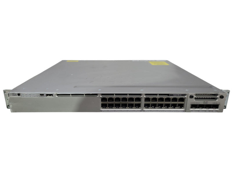 Cisco WS-C3850-24T-E V04 | 24-Port Gigabit Switch, w/ C3850-NM-2-10G 2x PS !