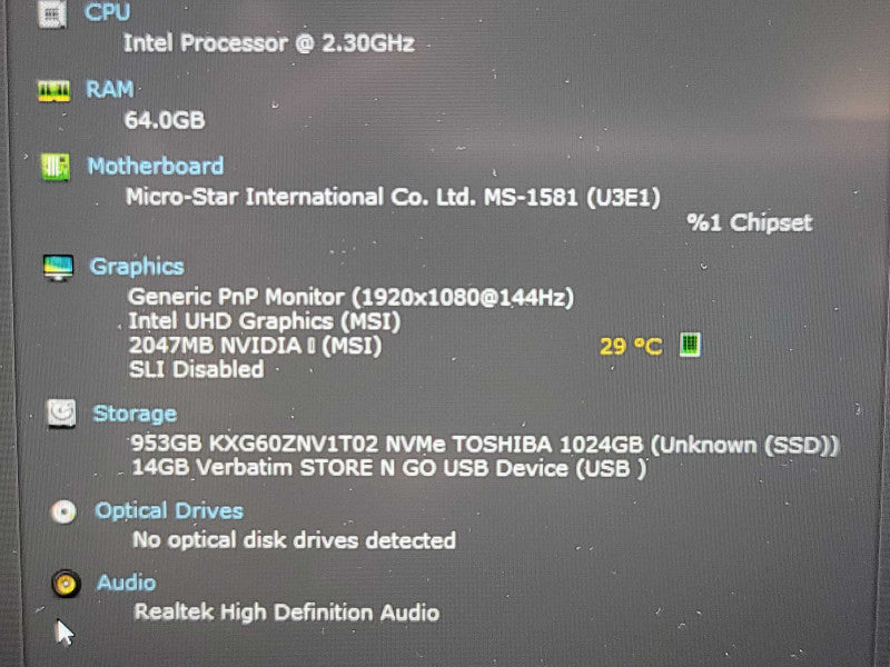 MSI Katana GF66| i7-11800H| 64GB DDR4| RTX 3060| 1TB NVMe β Lap200