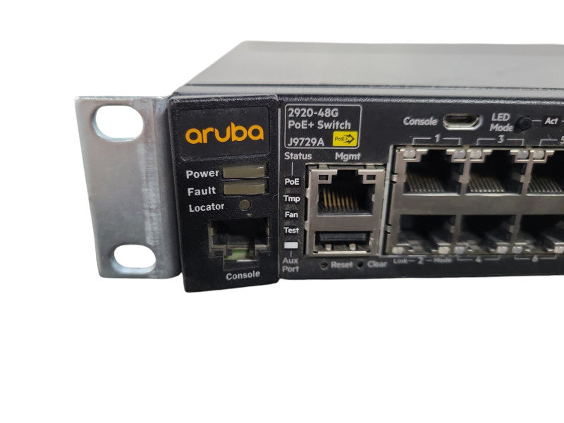 HP J9729A Aruba 2920-48G-POE+ Switch / J9733A Module & 1x PSU !