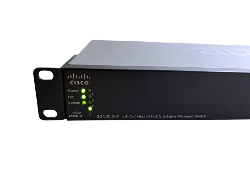 Cisco SG500-28P-K9 V02 | 28-Port Gigabit PoE Stackable Managed Switch