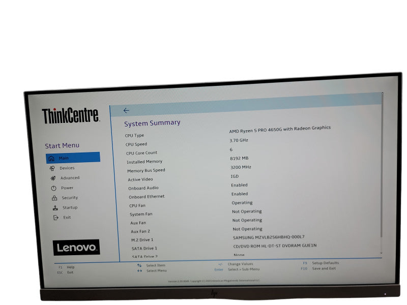 Lenovo ThinkCentre M75s Gen 2 AMD Ryzen PRO 4650G with Radeon Graphics 8GB  Qθ