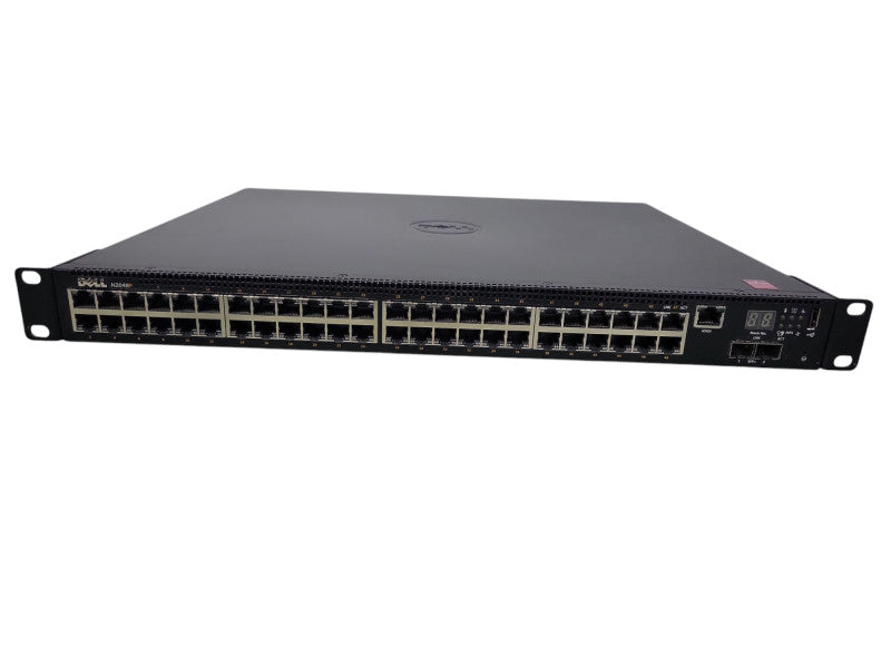 Dell N2048P 48 Port Gigabit PoE 10/100/1000 GbE 2x 10 GbE SFP+ Network Swit _