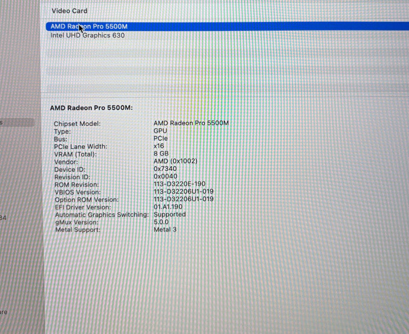 Apple MacBook Pro 16" 2019 i9-9880H Radeon Pro 5500 8GB GPU 32GB 1TB READ!
