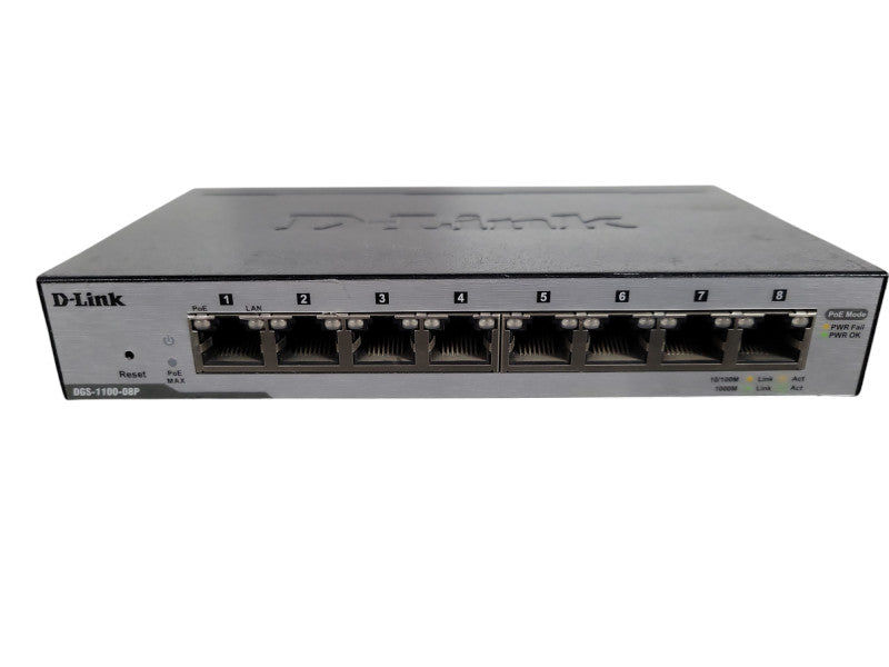 D-Link DGS (DGS-1100-08P) 8-Ports Ethernet Switch !