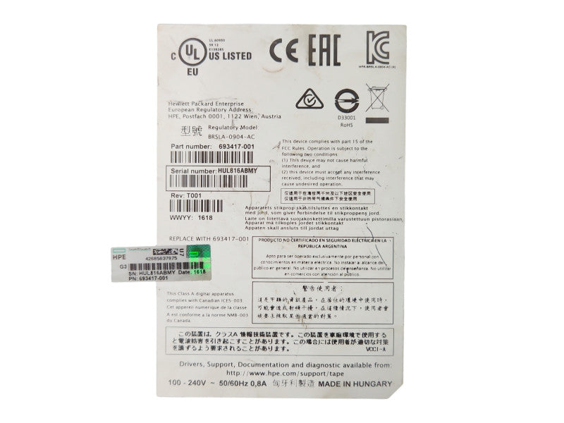 HP 693417-001 LTO5 StorageWorks Ultrium 3000 SAS HH External Tape Drive