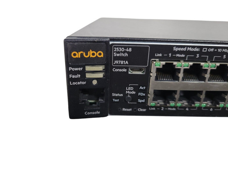 Aruba J9781A 2530-48 48 Port FE 2 RJ45 1G 2 SFP 1G Network Switch !