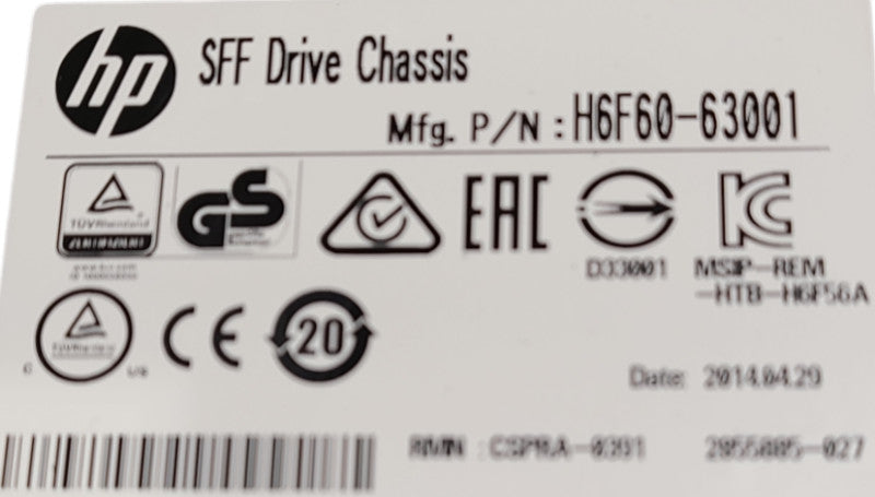 HP H6F60-63001 | R0397-F0101-01H4E 24 SFF Expansion | NO HDD | *READ*