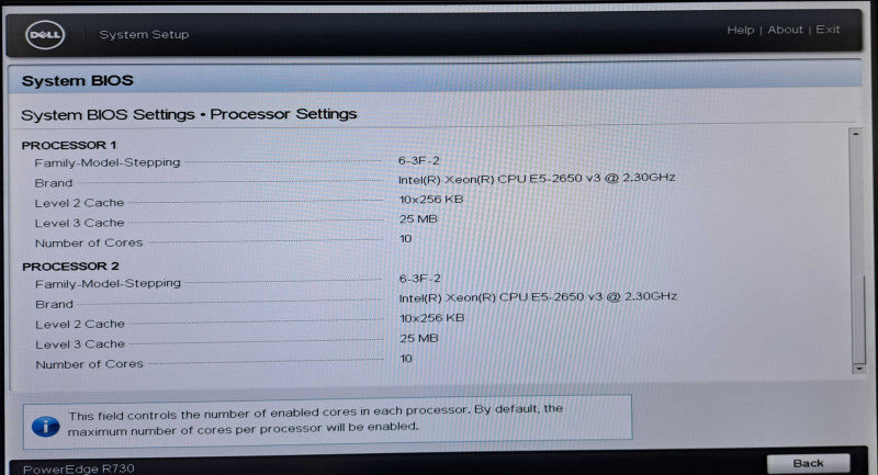 Dell R730 2U 16x 2.5" | 2x Xeon E5-2650 v3 @2.30GHz, 96GB DDR4, H730P Mini