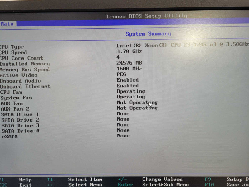 Lenovo ThinkStation P300, Xeon E3-1246 v3 3.50GHz, 24GB RAM, No HDD !