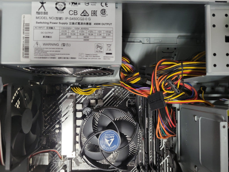 Custom/Asus PC, Core i5-11600K 3.90GHz, 16GB DDR4, 450W Power supply No HDD _