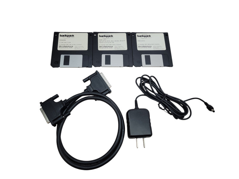 MicroSolutions Bantam Backpack 181100 External CD Drive + Accessoriess %