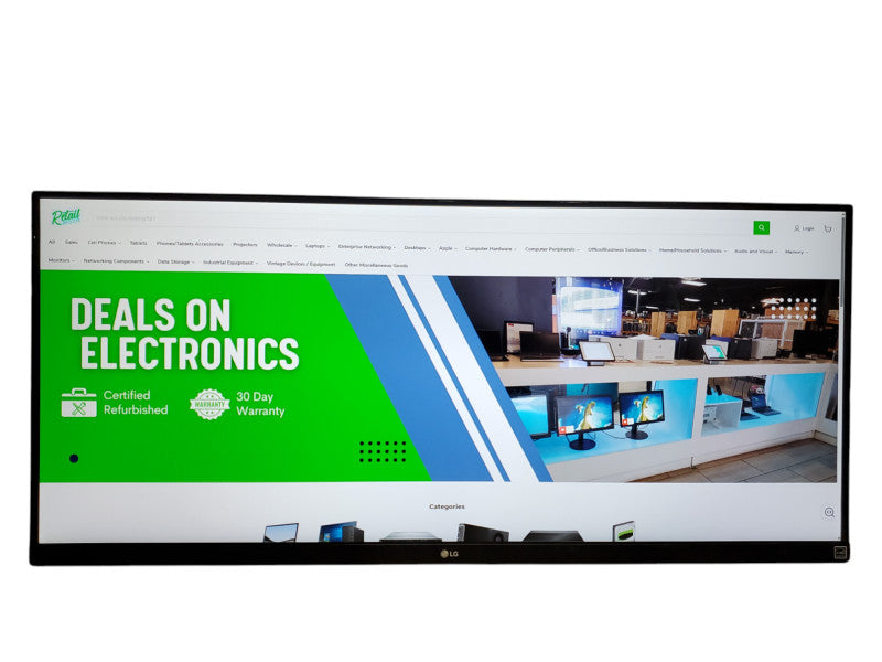 LG 34WP65G-B 34" 21:9 UltraWide Full HD Monitor - (MONITOR ONLY) Q