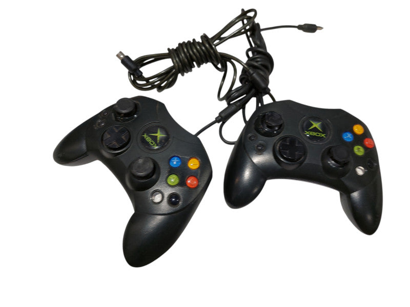 Bundle of 2 Original OEM Microsoft Xbox Wired Controllers Model: X08-69873 =