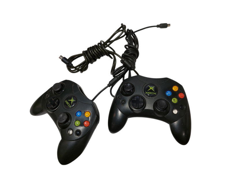 Bundle of 2 Original OEM Microsoft Xbox Wired Controllers Model: X08-69873 =
