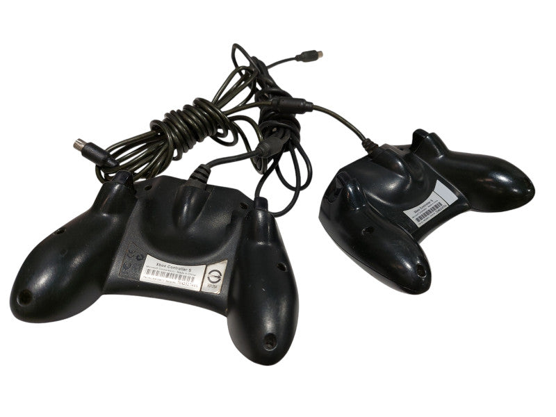 Bundle of 2 Original OEM Microsoft Xbox Wired Controllers Model: X08-69873 =