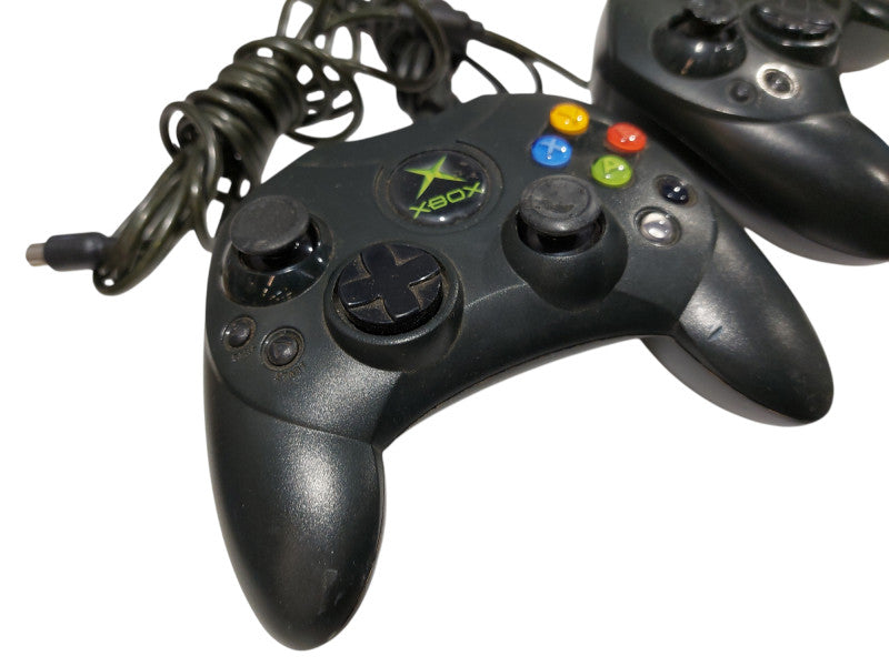 Bundle of 2 Original OEM Microsoft Xbox Wired Controllers Model: X08-69873 =