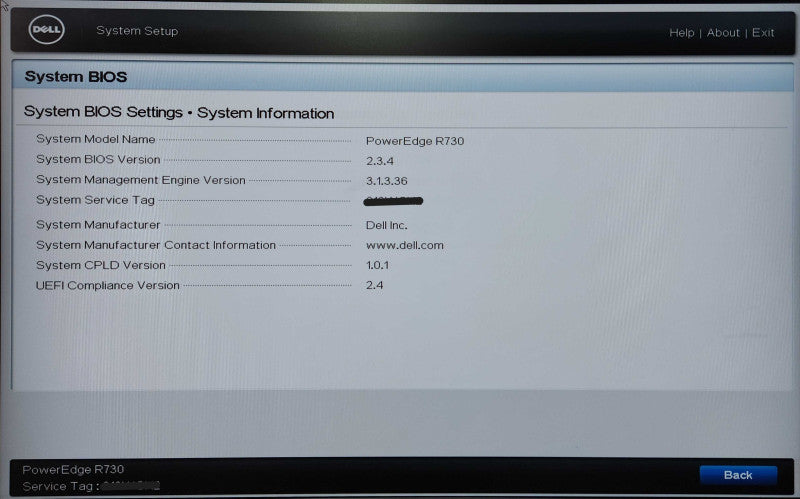 Dell PE R730 2U 16x2.5", 2x Xeon E5-2620 v4, 64GB DDR4, H730 Mini, No HDD