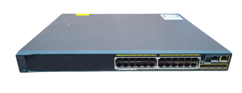 Cisco WS-C2960S-24PS-L V02 24-Port Gigabit PoE Switch w/ Stacking Module
