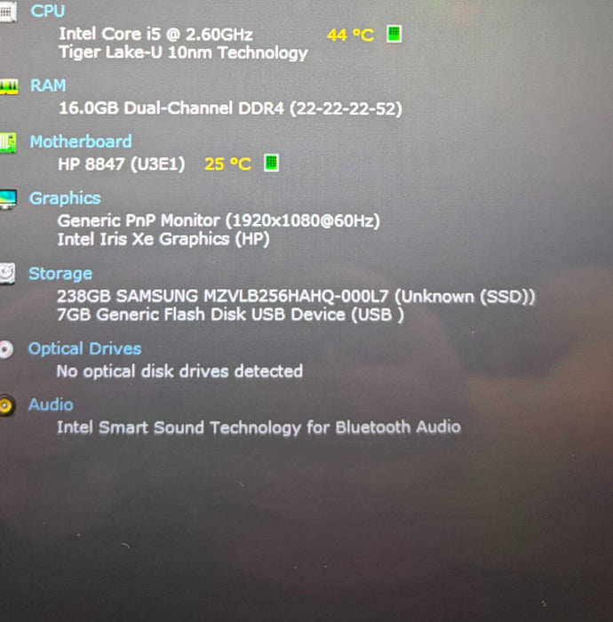 HP EliteBook x360 830 G8 TOUCH i5-1145G7@2.6GHz 16GB RAM 256GB SSD  Lap200