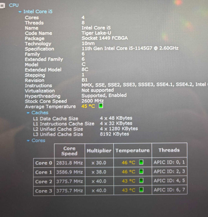 HP EliteBook x360 830 G8 TOUCH i5-1145G7@2.6GHz 16GB RAM 256GB SSD  Lap200