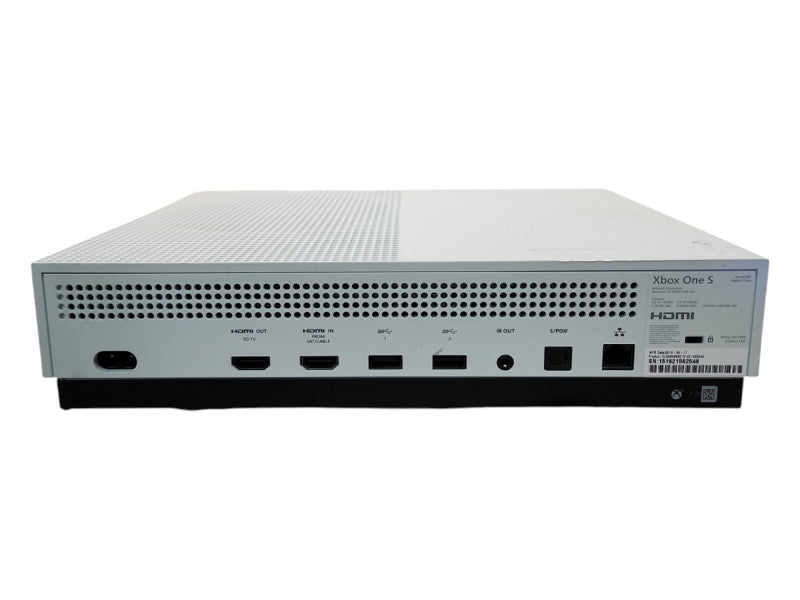 Microsoft Xbox One S White Model: 1681 Console Only, READ