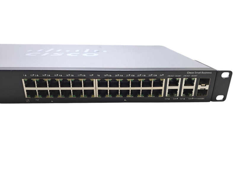 Cisco SG300-28P V01 | 28-Port Gigabit PoE Managed Network Switch w/ 2x SFP