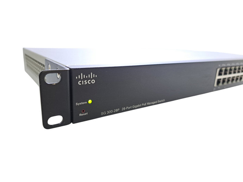 Cisco SG300-28P V01 | 28-Port Gigabit PoE Managed Network Switch w/ 2x SFP